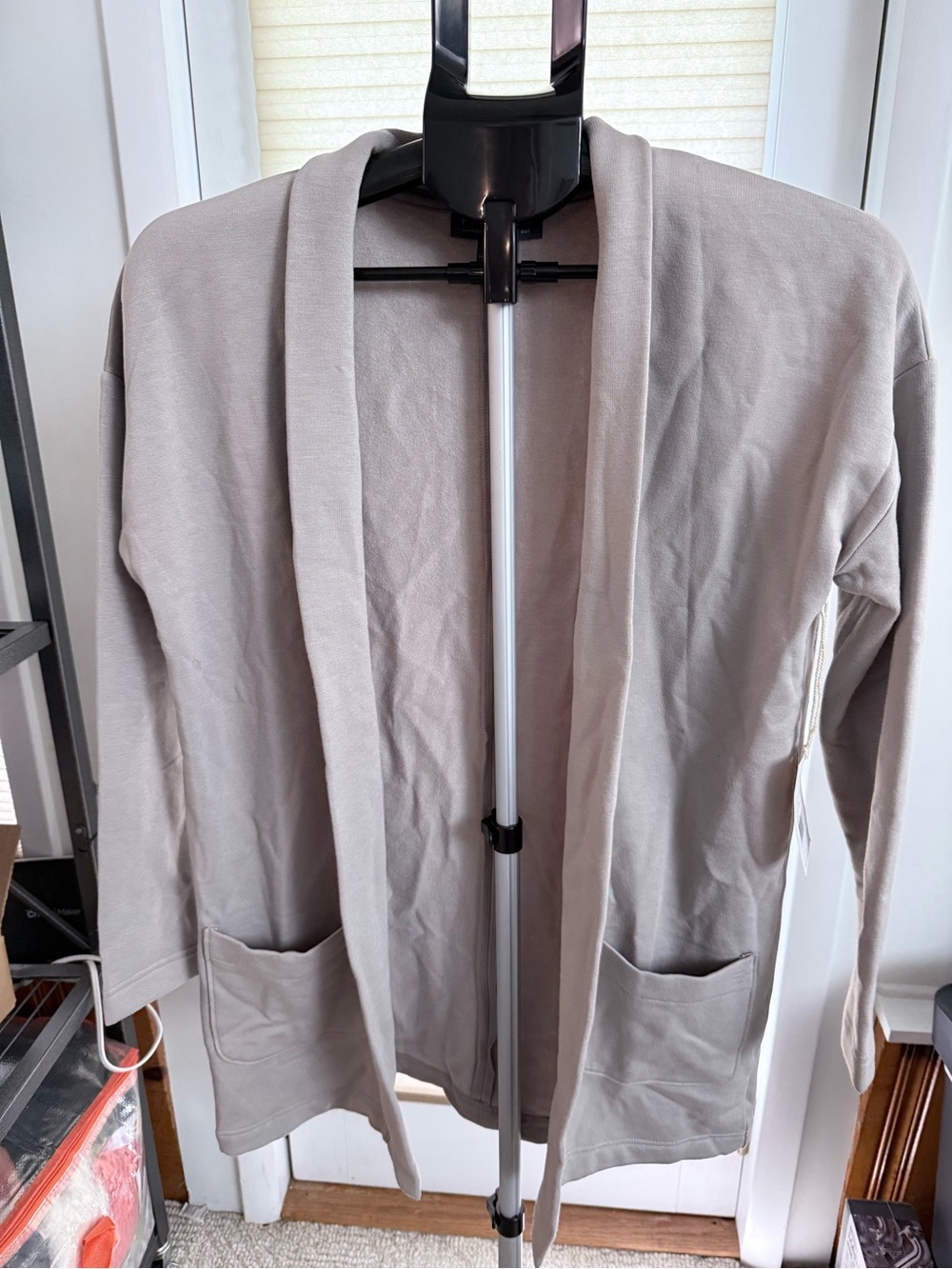 Free Fly women’s Bamboo Thermal Fleece Cardigan Dune M NWT super soft neutral